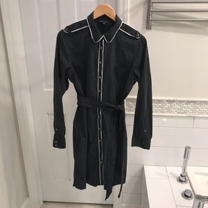 EUC Brooks Brothers Navy Shirt Dress 14